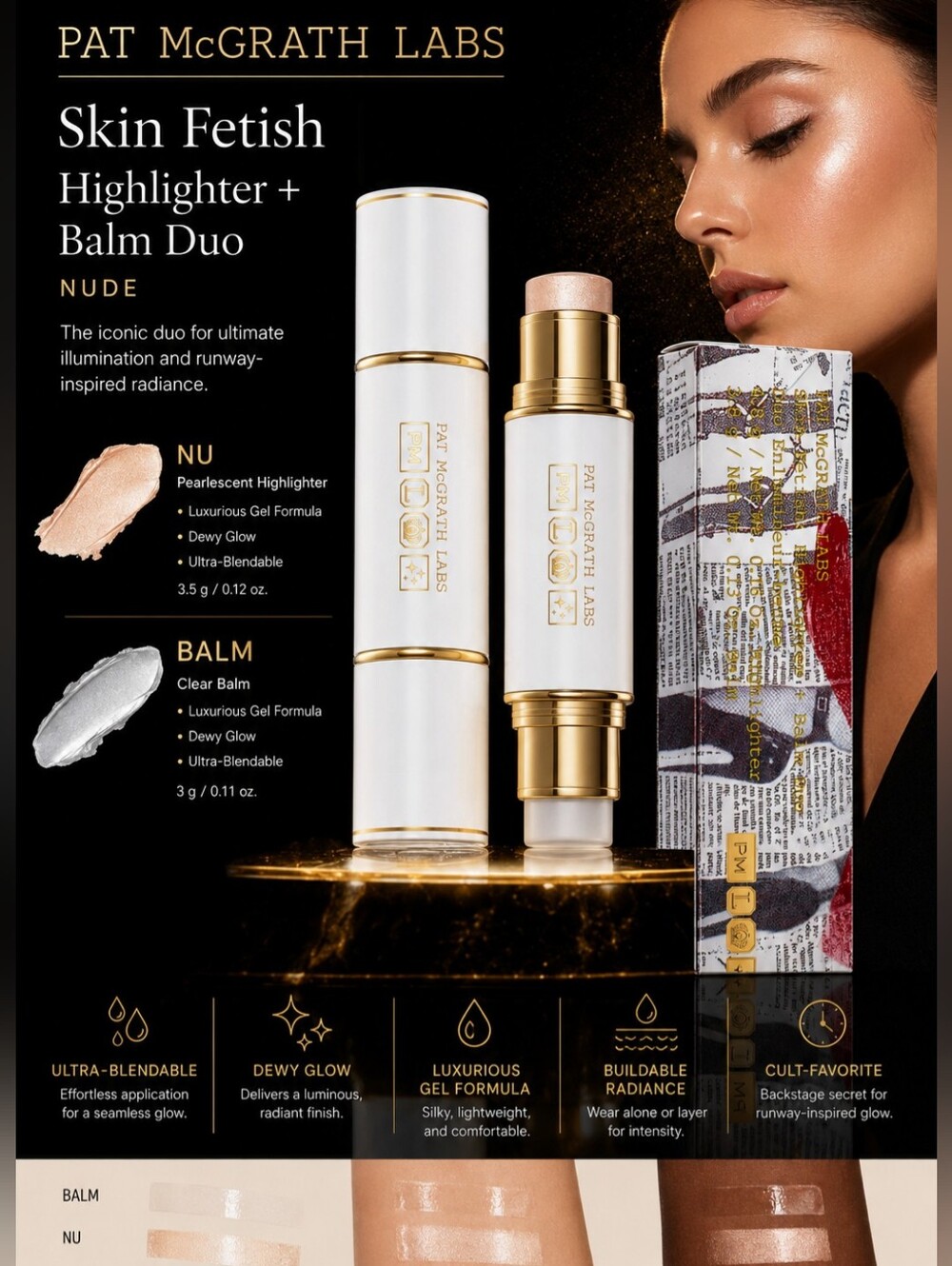 Pat McGrath Labs Skin Fetish Highlighter + Balm Duo – Nude